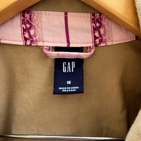 🔥SALE🔥GAP Khaki Jacket Sz 16 - EUC - Picture 6 of 15